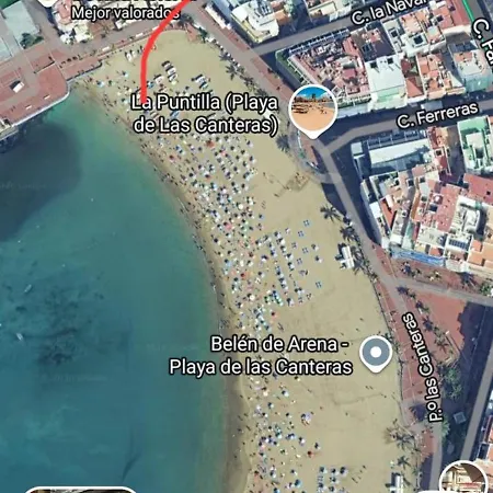 Estudio Primera Linea Playa Canteras Apartment *