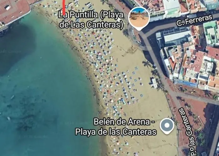 Estudio Primera Linea Playa Canteras Appartement *